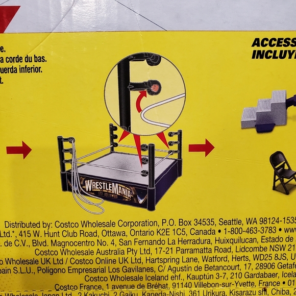 WWE Knuckle Crunchers Mini Mayhem Ring Bundle Playset Mattel NIB - Picture 8 of 12